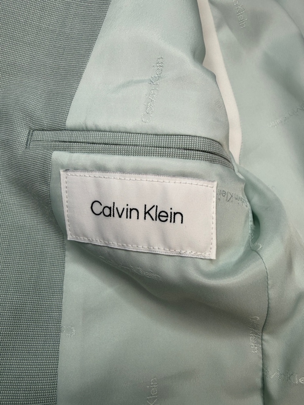 Calvin Klein Boys' Slim-Fit Stretch Suit Jacket -Dark Sage - Picture 4 of 13